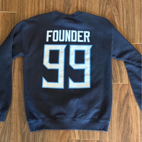 Titans Navy Crewneck Sweater - Picture 4 of 5